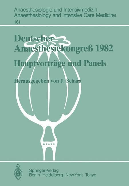Produktbild: Deutscher Anaesthesiekongre&szlig; 1982 Freie Vortr&auml;ge