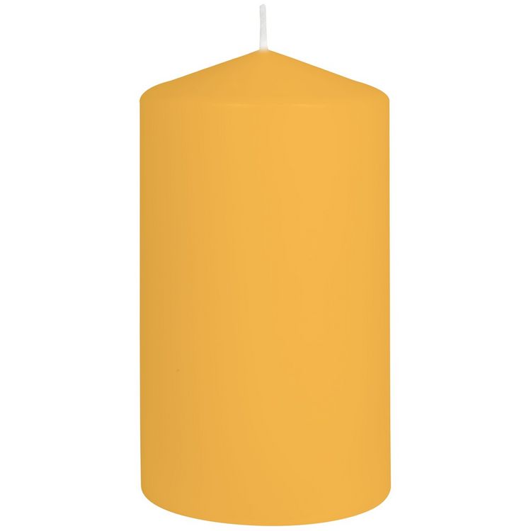Produktbild: Stumpenkerze goldgelb 80x150mm