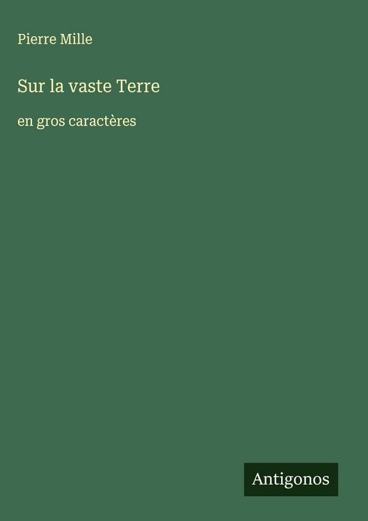Produktbild: Sur la vaste Terre