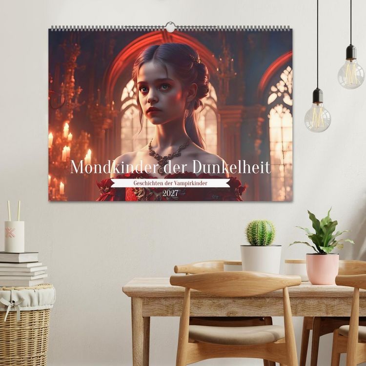 Produktbild: Mondkinder der Dunkelheit (Wandkalender 2027 DIN A2 quer), CALVENDO Monatskalender