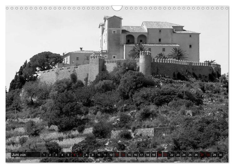 Produktbild: Mallorca monochrom (Wandkalender 2026 DIN A3 quer), CALVENDO Monatskalender