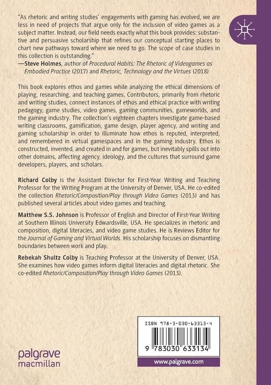 Produktbild: The Ethics of Playing, Researching, and Teaching Games in the Writing Classroom