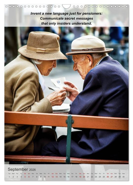 Produktbild: Exploring new passions as a pensioner (Wall Calendar 2026 DIN A3 portrait), CALVENDO 12 Month Wall Calendar