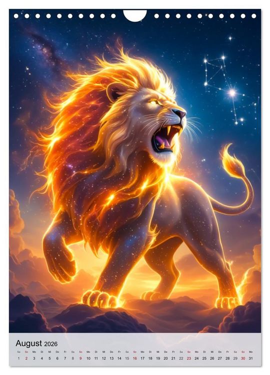 Produktbild: Der Mythos der Sternenzeichen - Sternenwesen des Zodiaks (Wandkalender 2026 DIN A4 hoch), CALVENDO Monatskalender