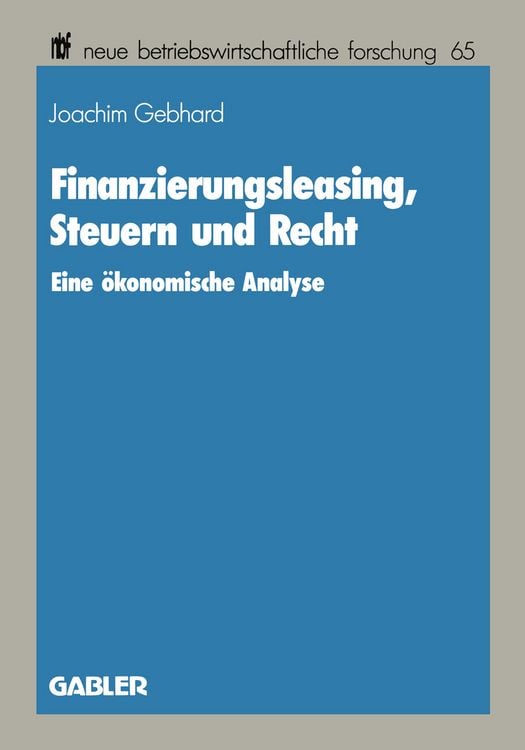 Produktbild: Finanzierungsleasing, Steuern und Recht