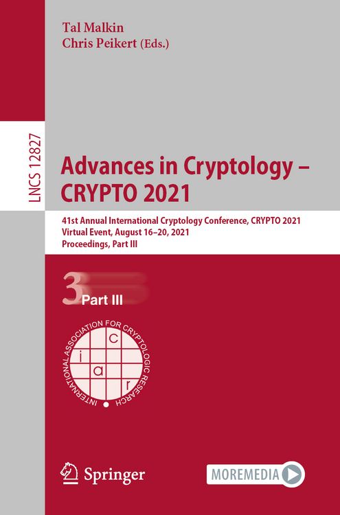 Produktbild: Advances in Cryptology &ndash; CRYPTO 2021