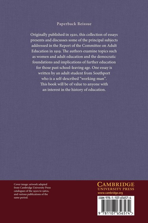 Produktbild: Cambridge Essays on Adult Education