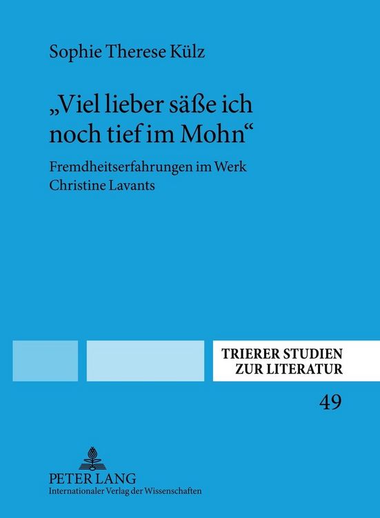 Produktbild: &laquo;Viel lieber s&auml;&szlig;e ich noch tief im Mohn&raquo;
