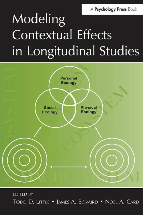 Produktbild: Modeling Contextual Effects in Longitudinal Studies