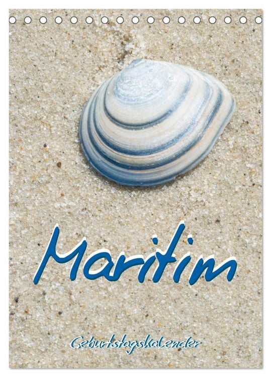 Produktbild: Maritim - Geburtstagskalender (Tischkalender 2026 DIN A5 hoch), CALVENDO Monatskalender