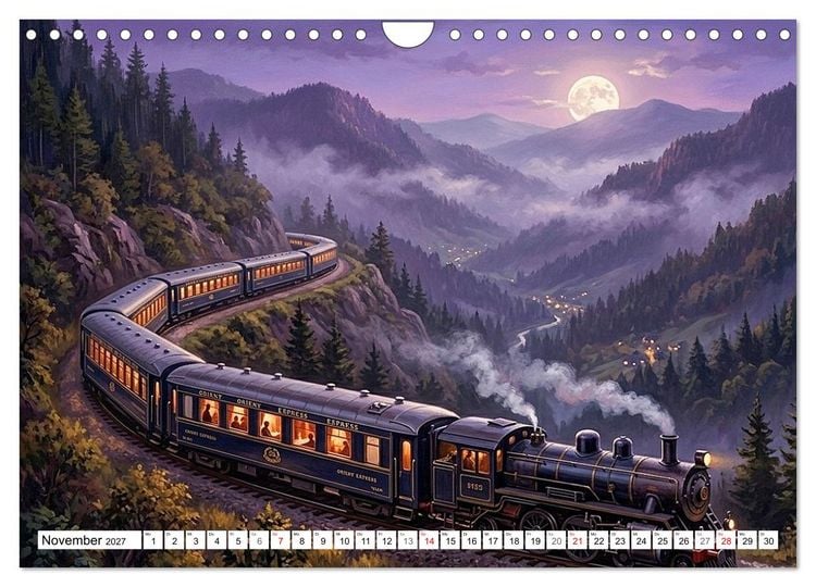 Produktbild: N&auml;chster Halt: Vergangenheit (Wandkalender 2027 DIN A4 quer), CALVENDO Monatskalender