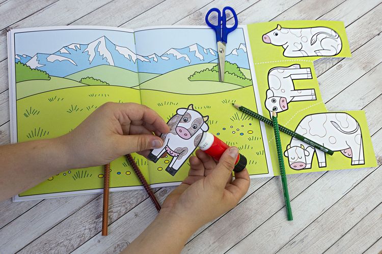 Produktbild: Wir basteln! - Malen, Ausschneiden, Kleben - Bauernhof