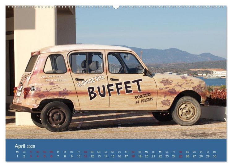 Produktbild: Kultauto aus Frankreich - Renault 4 (hochwertiger Premium Wandkalender 2026 DIN A2 quer), Kunstdruck in Hochglanz
