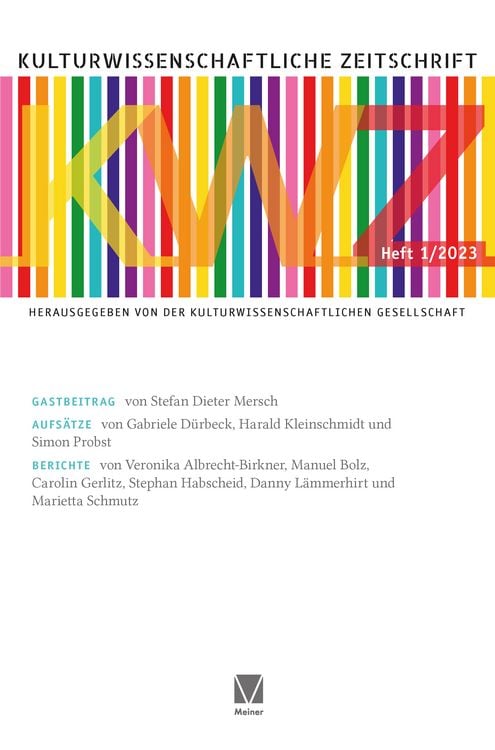 Produktbild: Kulturwissenschaftliche Zeitschrift 2023/1