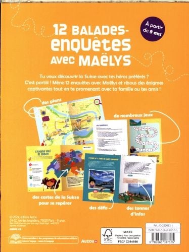 Produktbild: 12 balades-enqu&ecirc;tes avec Ma&euml;lys : visite la Suisse en famille