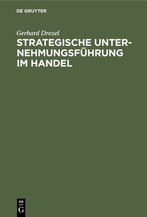 Produktbild: Strategische Unternehmungsf&uuml;hrung im Handel