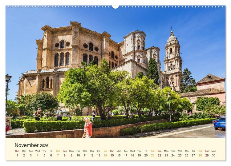 Produktbild: Costa del Sol - the sunny side of Andalusia (High Quality Premium Wall Calendar 2026 DIN A2 landscape),CALVENDO 12 Month Wall Calendar