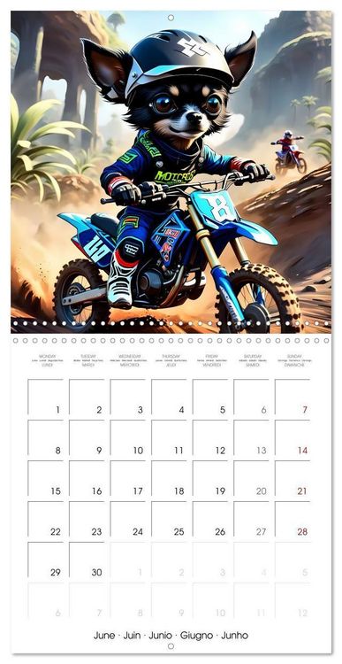 Produktbild: Outdoor adventure with an AI-Chihuahua (Wall Calendar 2026 12 &times; 12 Inch) CALVENDO 12 Month Wall Calendar