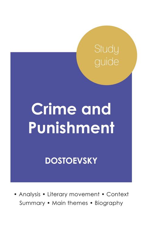 Produktbild: Study guide Crime and Punishment by Dostoevsky (in-depth literary analysis and complete summary)