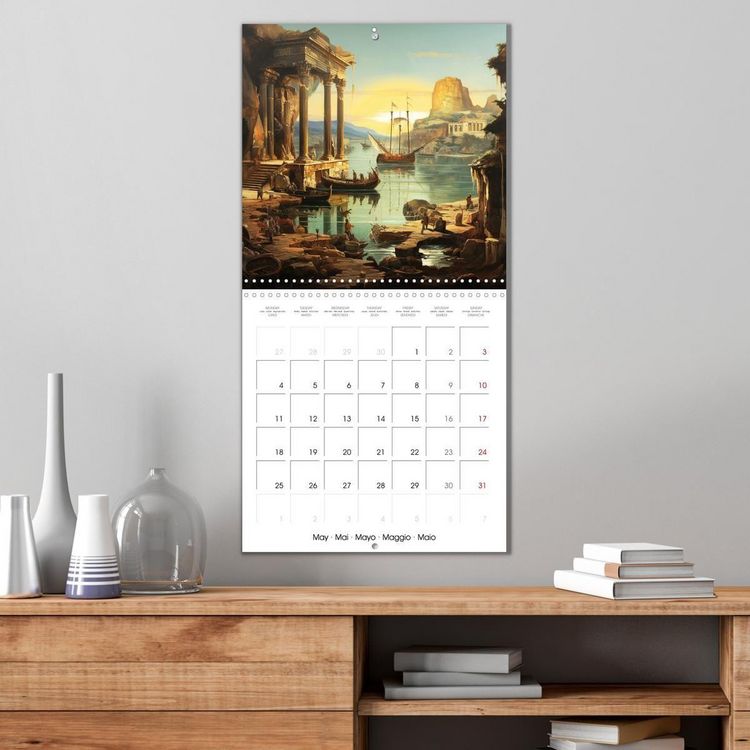 Produktbild: Splendeurs de la Gr&egrave;ce Antique (Calendrier mural carr&eacute; 2026 30x30 cm) Calendrier double avec une page pour vos prises de notes