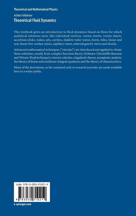 Produktbild: Theoretical Fluid Dynamics