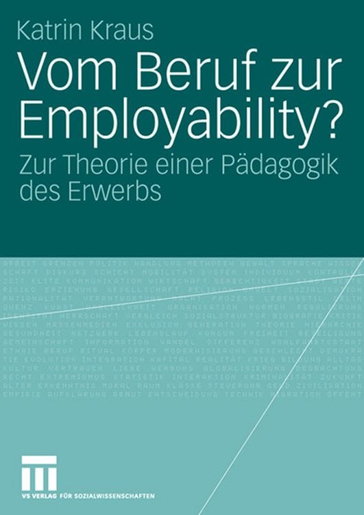 Produktbild: Vom Beruf zur Employability?