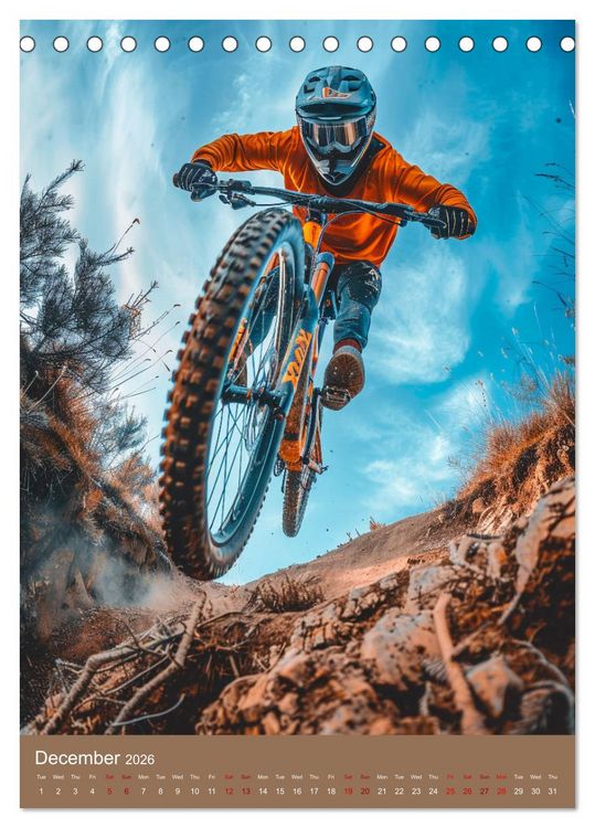 Produktbild: Downhill Adrenaline (Desk Calendar 2026 DIN A5 portrait), CALVENDO 12 Month DeskCalendar