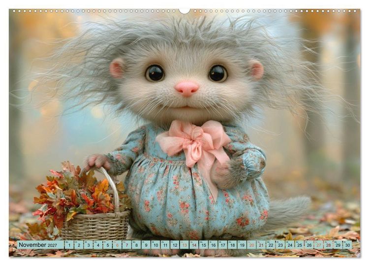Produktbild: Vom Gl&uuml;ck, ein kleiner Otter zu sein (Wandkalender 2027 DIN A2 quer), CALVENDO Monatskalender