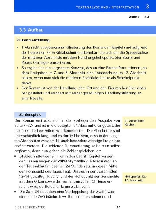 Produktbild: Die Liebe der Väter von Thomas Hettche - Textanalyse und Interpretation