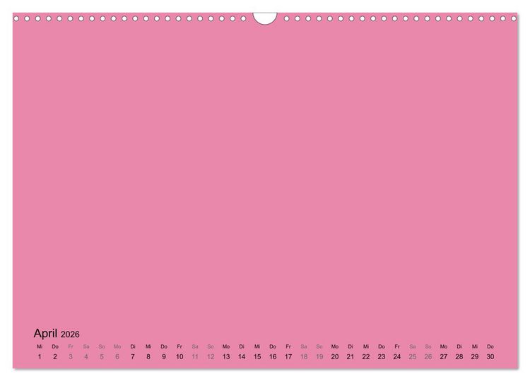 Produktbild: DIY Bastel-Kalender -Warme Pastell Farben- Zum Selbstgestalten (Wandkalender 2026 DIN A3 quer), CALVENDO Monatskalender