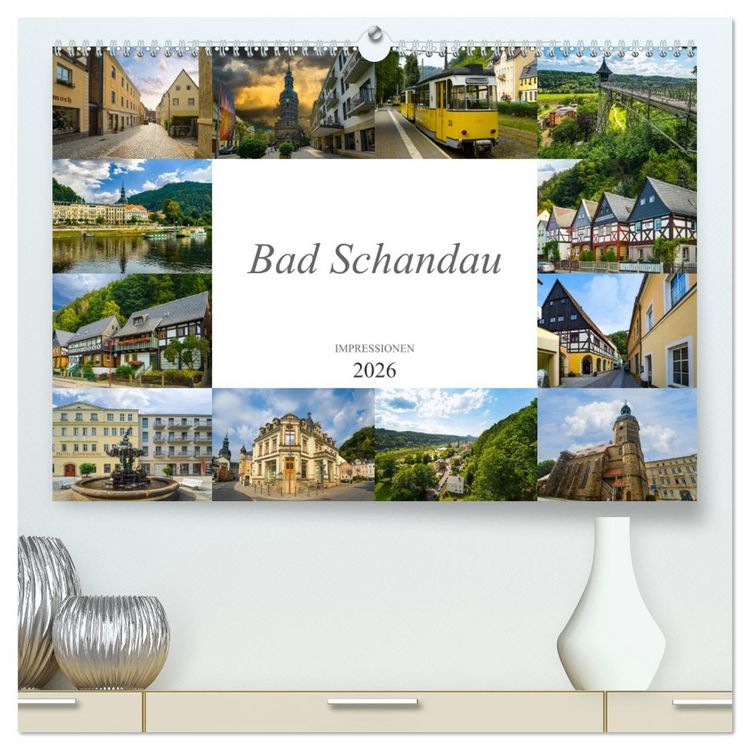 Produktbild: Bad Schandau Impressionen (hochwertiger Premium Wandkalender 2026 DIN A2 quer), Kunstdruck in Hochglanz