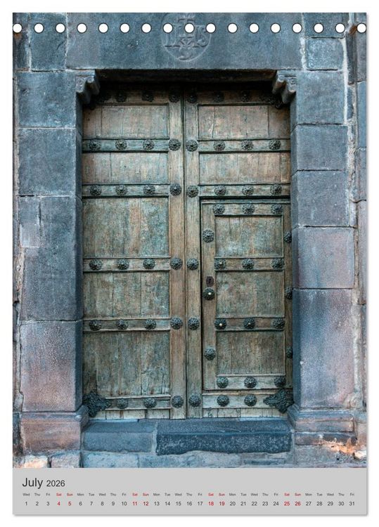 Produktbild: Doors of the world (Desk Calendar 2026 DIN A5 portrait), CALVENDO 12 Month DeskCalendar