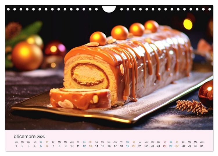 Produktbild: Les d&eacute;lices du temps (Calendrier mural 2026 DIN A4 vertical), CALVENDO calendrier mensuel