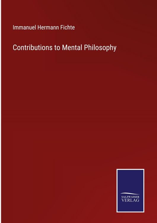 Produktbild: Contributions to Mental Philosophy