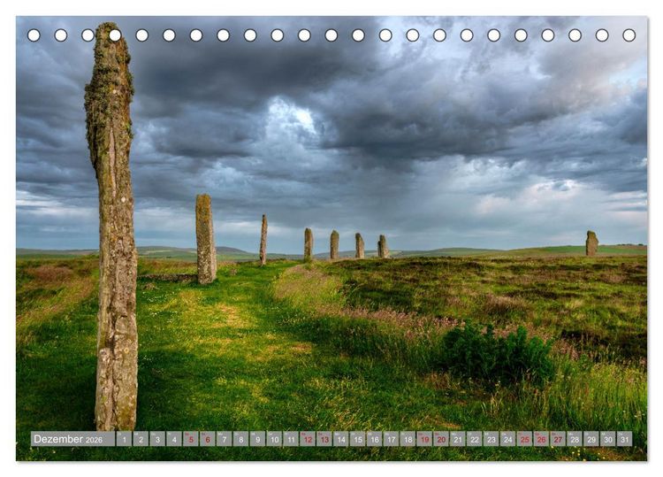 Produktbild: Orkney, Inselwelten aus Licht und Legenden. (Tischkalender 2026 DIN A5 quer), CALVENDO Monatskalender