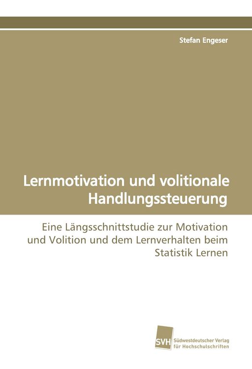 Produktbild: Lernmotivation und volitionale Handlungssteuerung