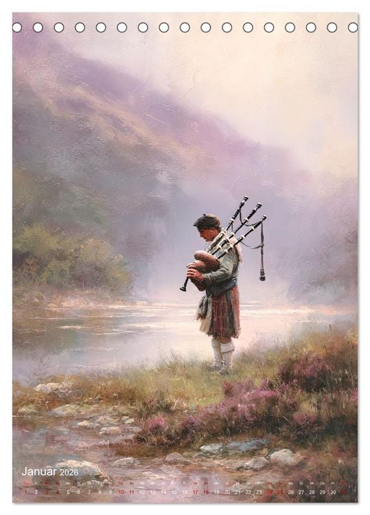 Produktbild: Zauber der Highlands &ndash; Schottlands Seele in Bildern (Tischkalender 2026 DIN A5 hoch), CALVENDO Monatskalender