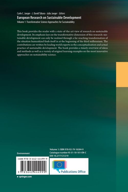 Produktbild: European Research on Sustainable Development