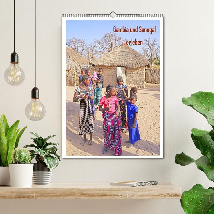 Produktbild: Gambia und Senegal erleben (Wandkalender 2026 DIN A2 hoch), CALVENDO Monatskalender