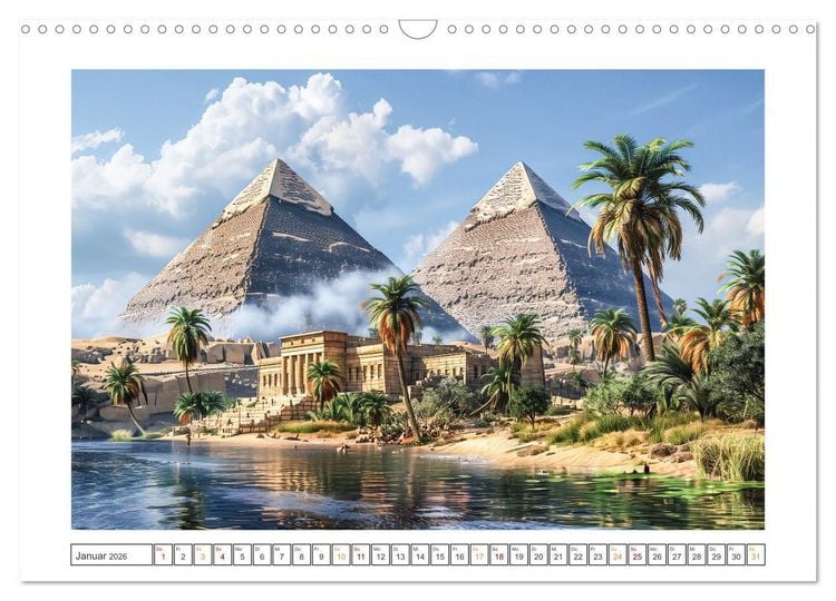 Produktbild: Im Schatten der Pyramiden (Wandkalender 2026 DIN A3 quer), CALVENDO Monatskalender