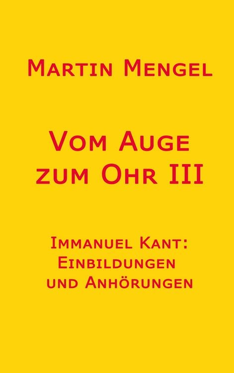 Produktbild: Vom Auge zum Ohr III