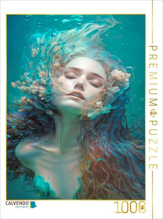 Produktbild: CALVENDO Puzzle Meerjungfrau liebt das Leben | 1000 Teile Lege-Gr&ouml;&szlig;e 64x48cm Foto-Puzzle f&uuml;r gl&uuml;ckliche Stunden