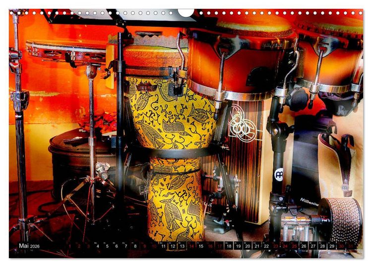 Produktbild: Percussion - Rhythmus im Blut (Wandkalender 2026 DIN A3 quer), CALVENDO Monatskalender