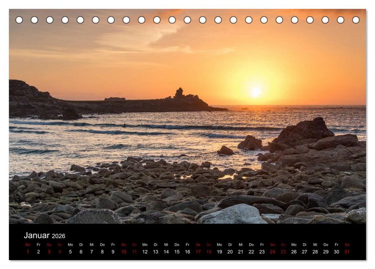 Produktbild: Sehnsucht Bretagne (Tischkalender 2026 DIN A5 quer), CALVENDO Monatskalender