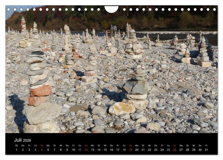 Produktbild: Die Isar - Von Scharnitz bis M&uuml;nchen (Wandkalender 2026 DIN A4 quer), CALVENDO Monatskalender