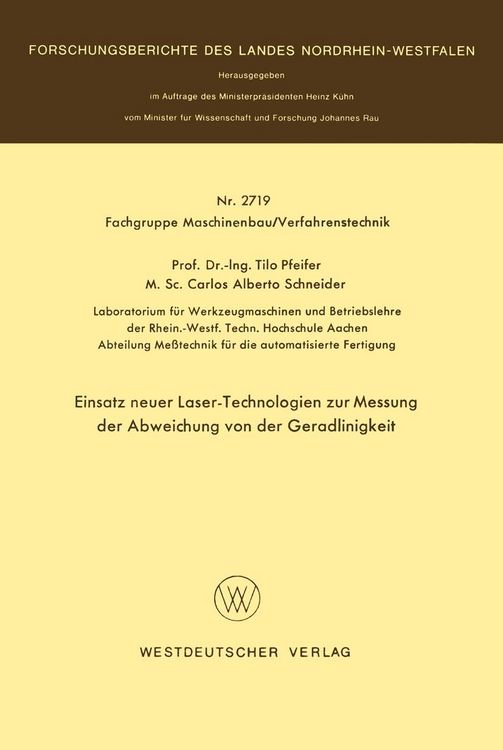 Produktbild: Einsatz neuer Laser-Technologien zur Messung der Abweichung von der Geradlinigkeit