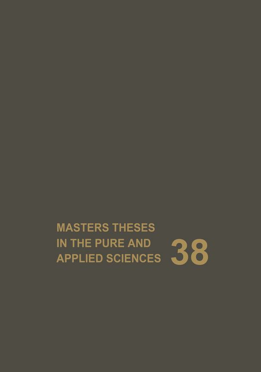 Produktbild: Masters Theses in the Pure and Applied Sciences