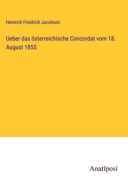 Produktbild: Ueber das &ouml;sterreichische Concordat vom 18. August 1855