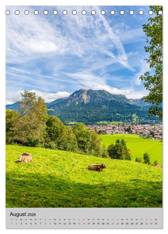 Produktbild: ALLG&Auml;U Idylle und Historie (Tischkalender 2026 DIN A5 hoch), CALVENDO Monatskalender
