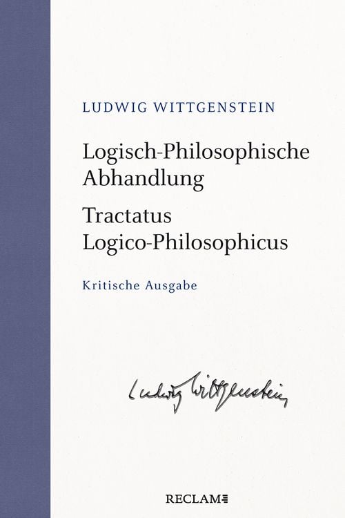 Produktbild: Logisch-Philosophische Abhandlung. Tractatus Logico-Philosophicus